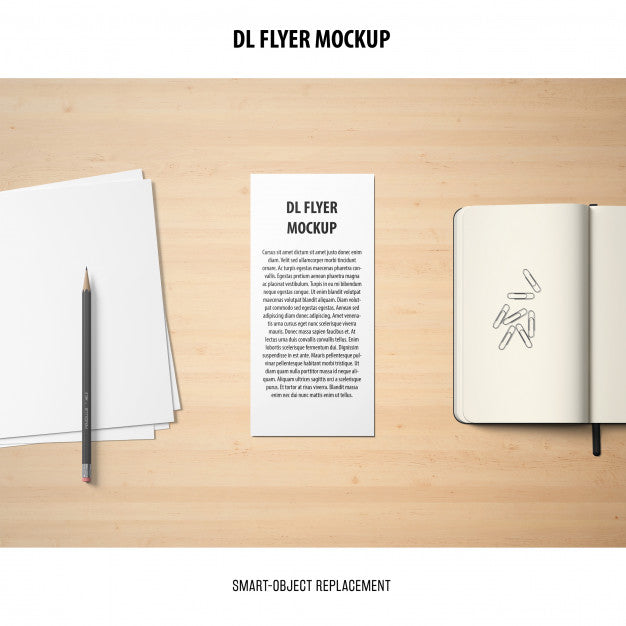 Free Dl Flyer Mockup Psd