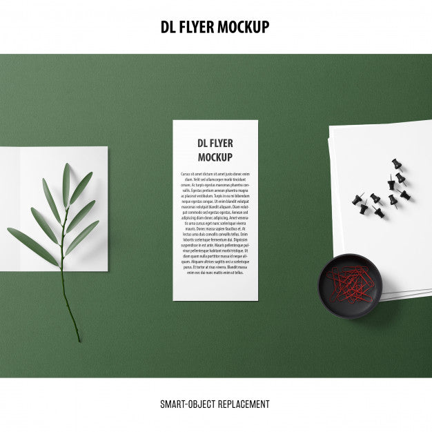 Free Dl Flyer Mockup Psd