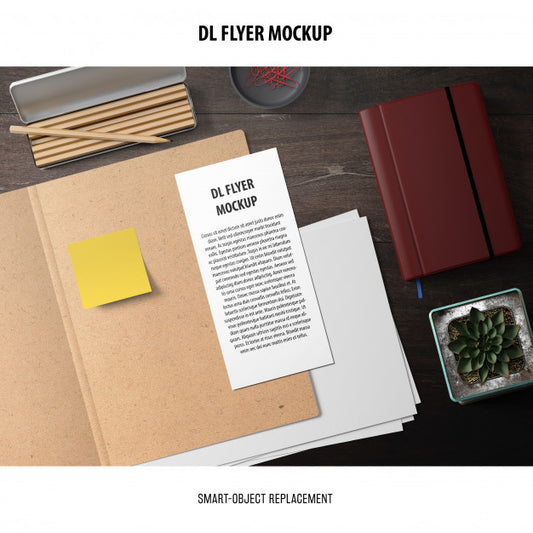 Free Dl Flyer Mockup Psd