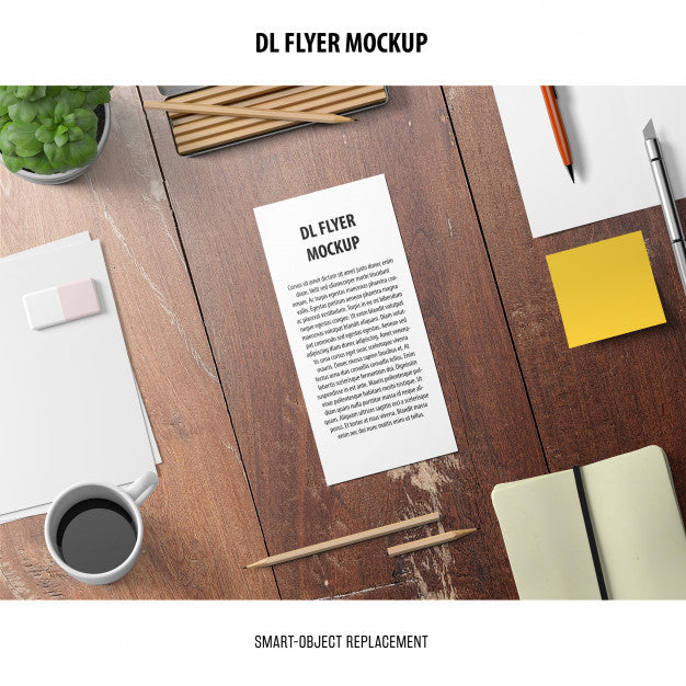 Free Dl Flyer Mockup Psd