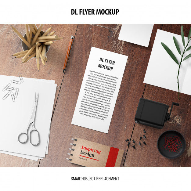 Free Dl Flyer Mockup Psd