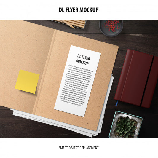 Free Dl Flyer Mockup Psd