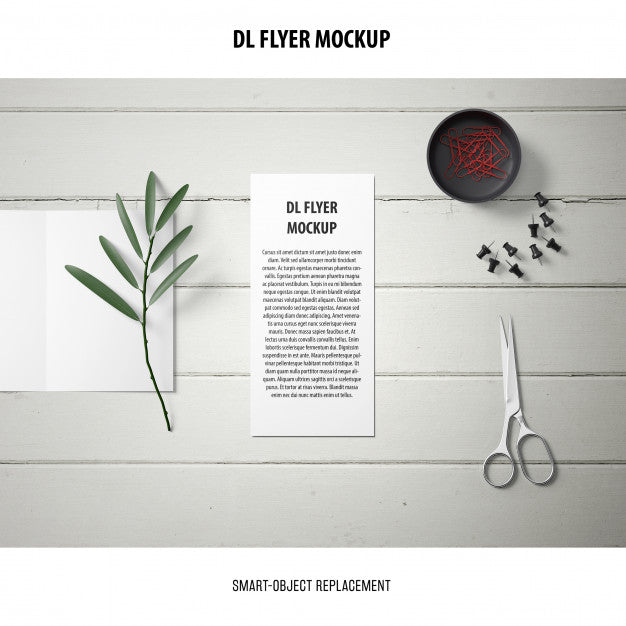 Free Dl Flyer Mockup Psd