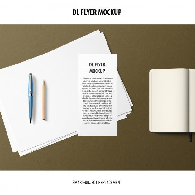 Free Dl Flyer Mockup Psd