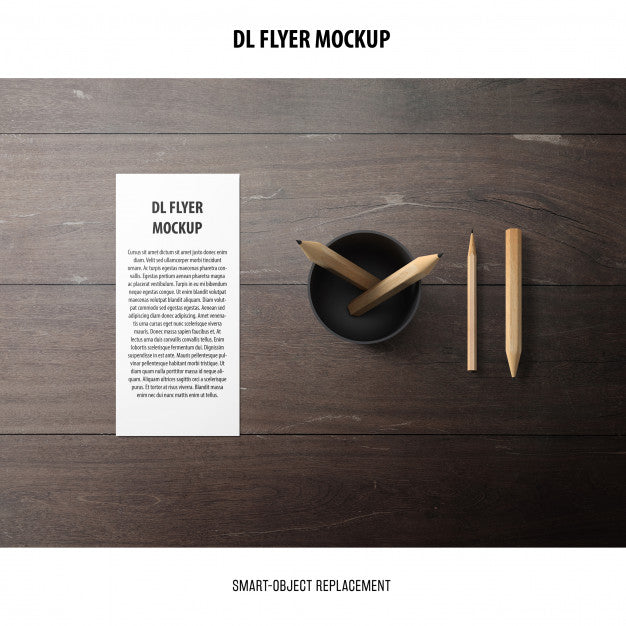 Free Dl Flyer Mockup Psd