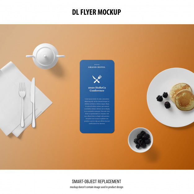 Free Dl Flyer Mockup Psd