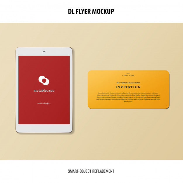 Free Dl Flyer Mockup Psd