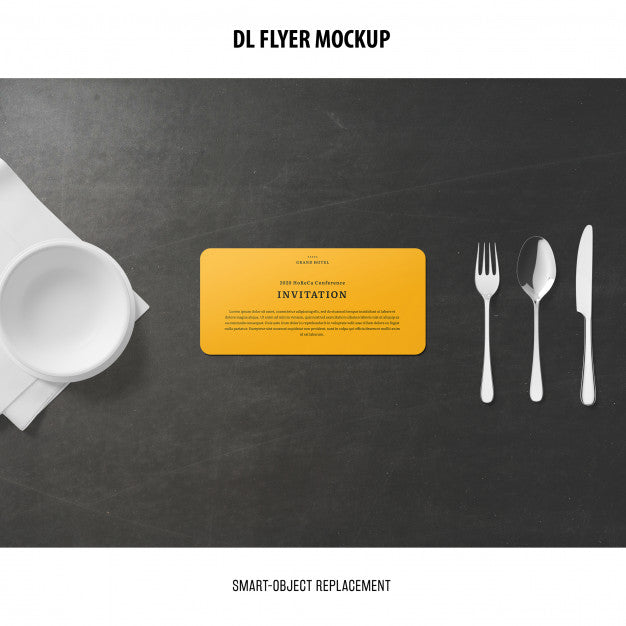 Free Dl Flyer Mockup Psd