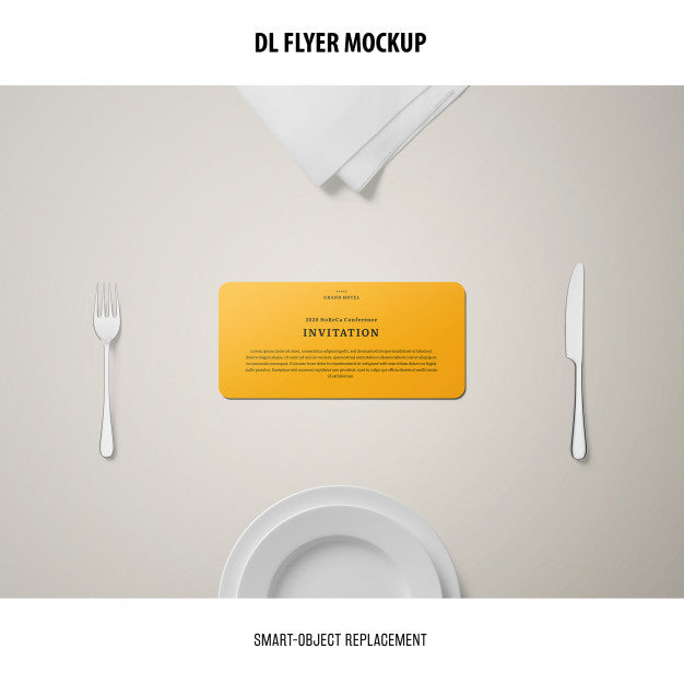 Free Dl Flyer Mockup Psd