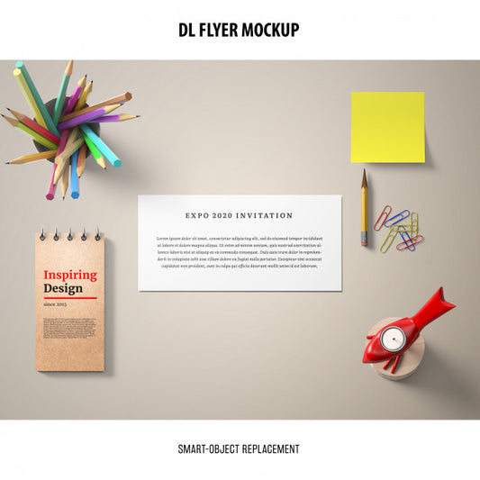 Free Dl Flyer Mockup Psd