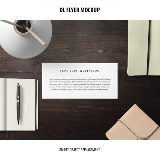 Free Dl Flyer Mockup Psd