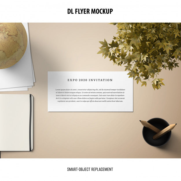 Free Dl Flyer Mockup Psd