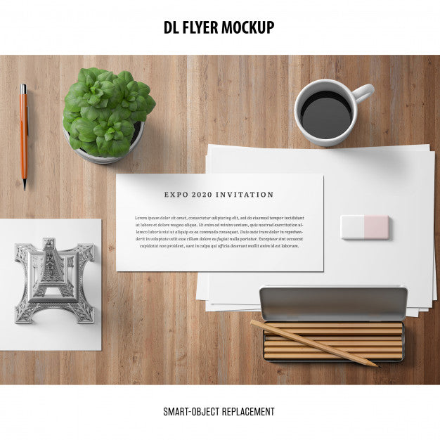 Free Dl Flyer Mockup Psd