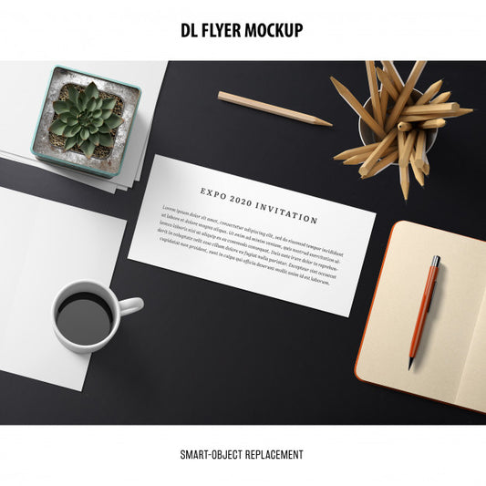 Free Dl Flyer Mockup Psd