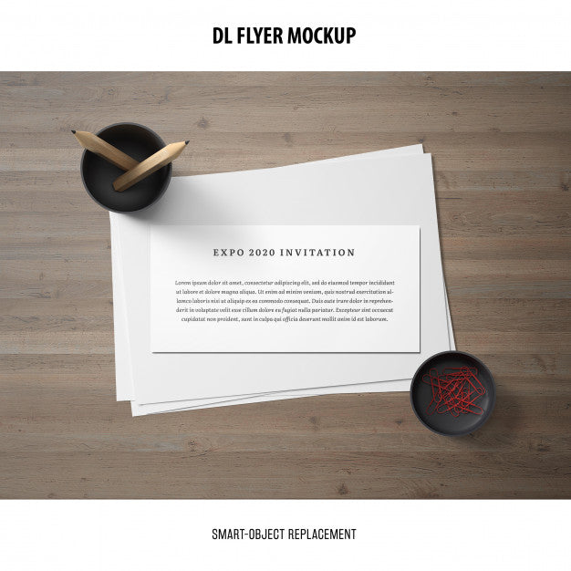 Free Dl Flyer Mockup Psd