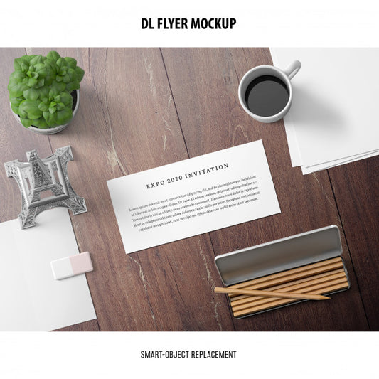 Free Dl Flyer Mockup Psd