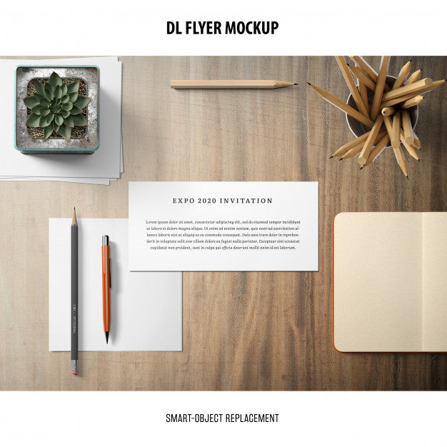 Free Dl Flyer Mockup Psd