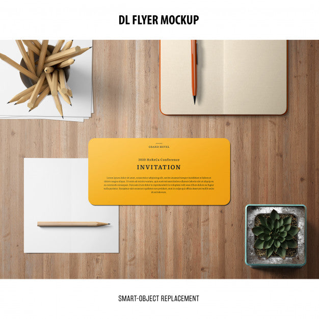 Free Dl Flyer Mockup Psd