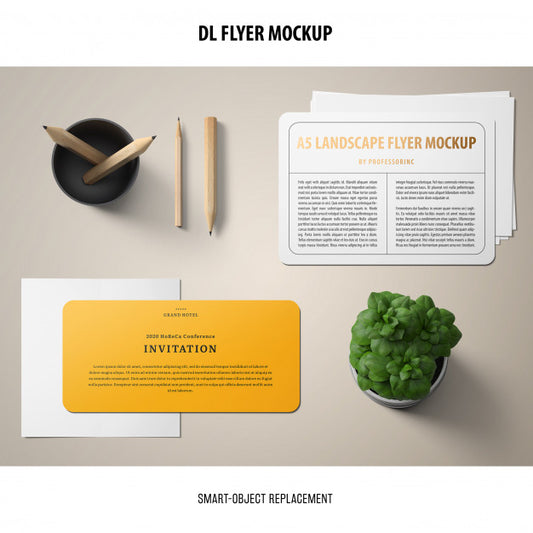 Free Dl Flyer Mockup Psd