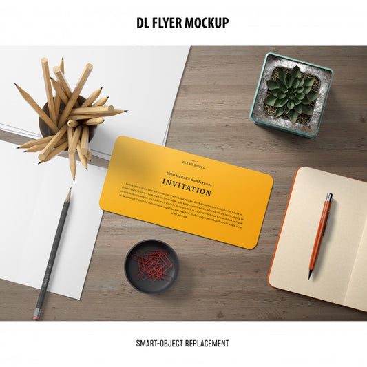 Free Dl Flyer Mockup Psd