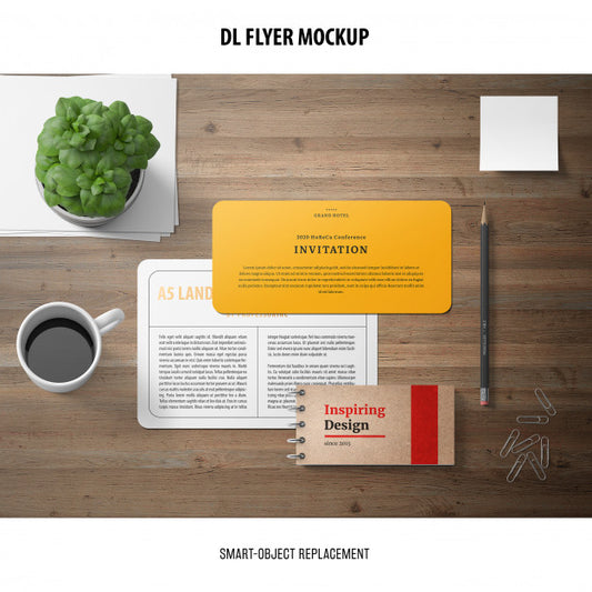 Free Dl Flyer Mockup Psd