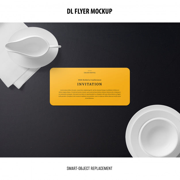 Free Dl Flyer Mockup Psd