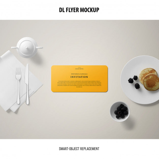 Free Dl Flyer Mockup Psd