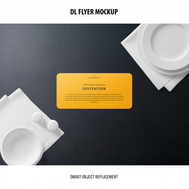 Free Dl Flyer Mockup Psd