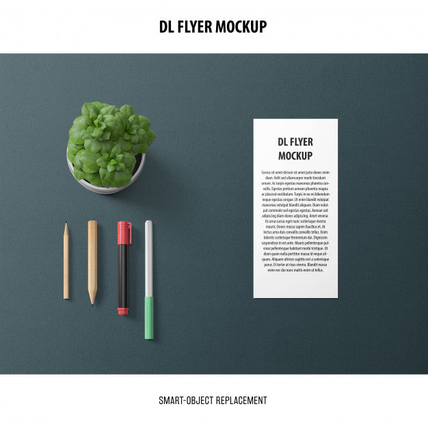 Free Dl Flyer Mockup Psd