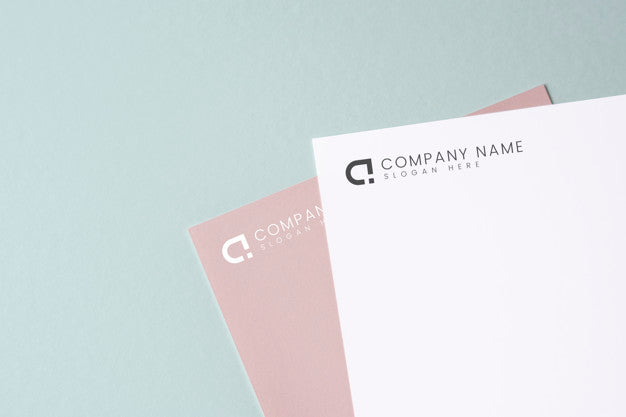 Free Document Mockup On A Plain Background Psd