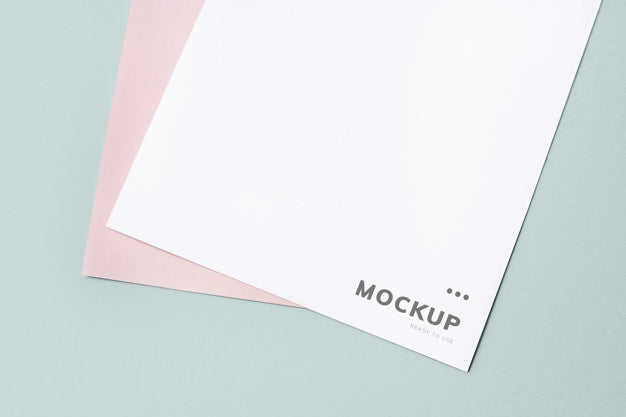 Free Document Mockup On A Plain Background Psd