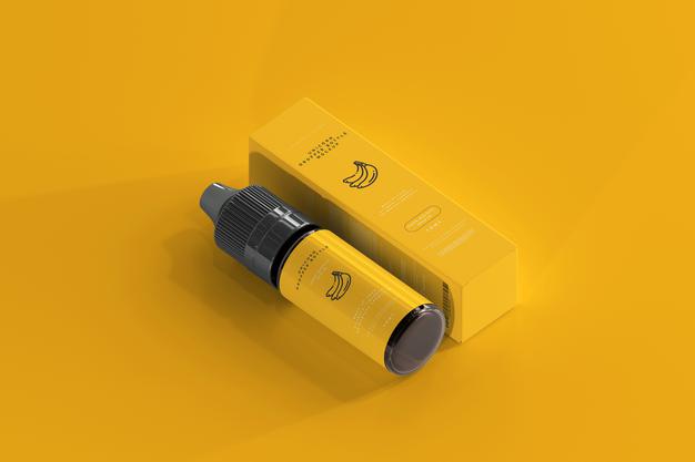 Free Dropper Bottle And Box Mockup Psd