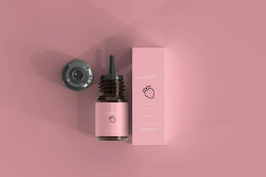 Free Dropper Bottle And Box Mockup Psd