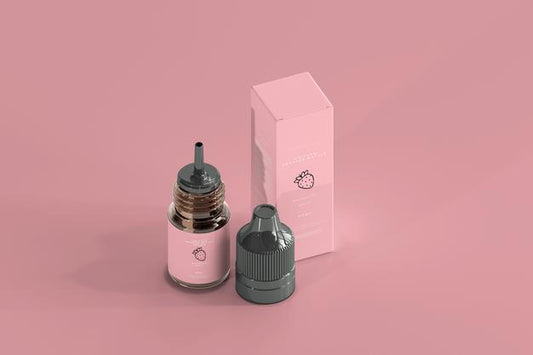 Free Dropper Bottle And Box Mockup Psd