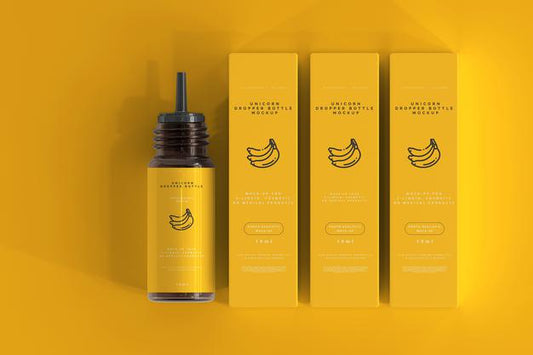 Free Dropper Bottle And Box Mockup Psd