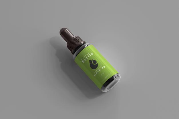 Free Dropper Bottle Mockup Psd