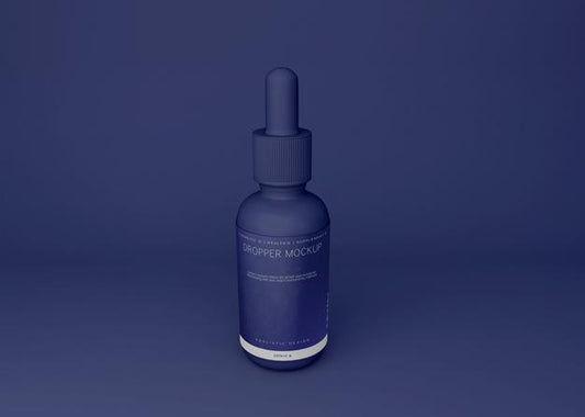 Free Dropper Bottle Mockup Psd