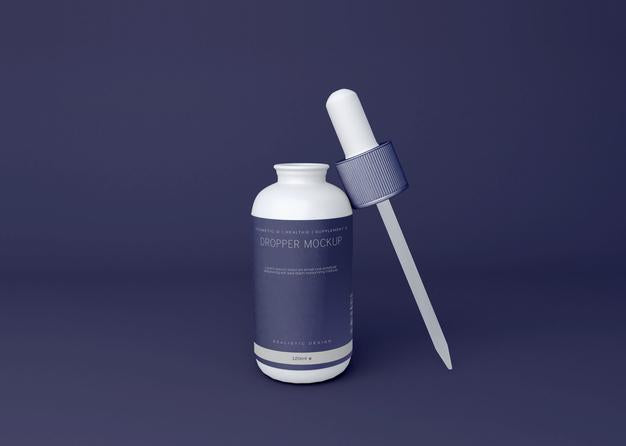 Free Dropper Bottle Mockup Psd