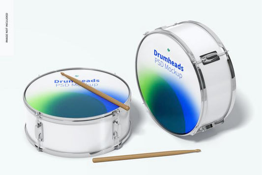 Free Drumheads Mockup Psd