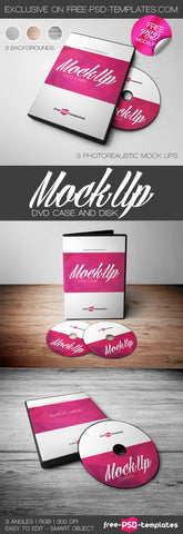 Free Dvd Case Mockup In Psd