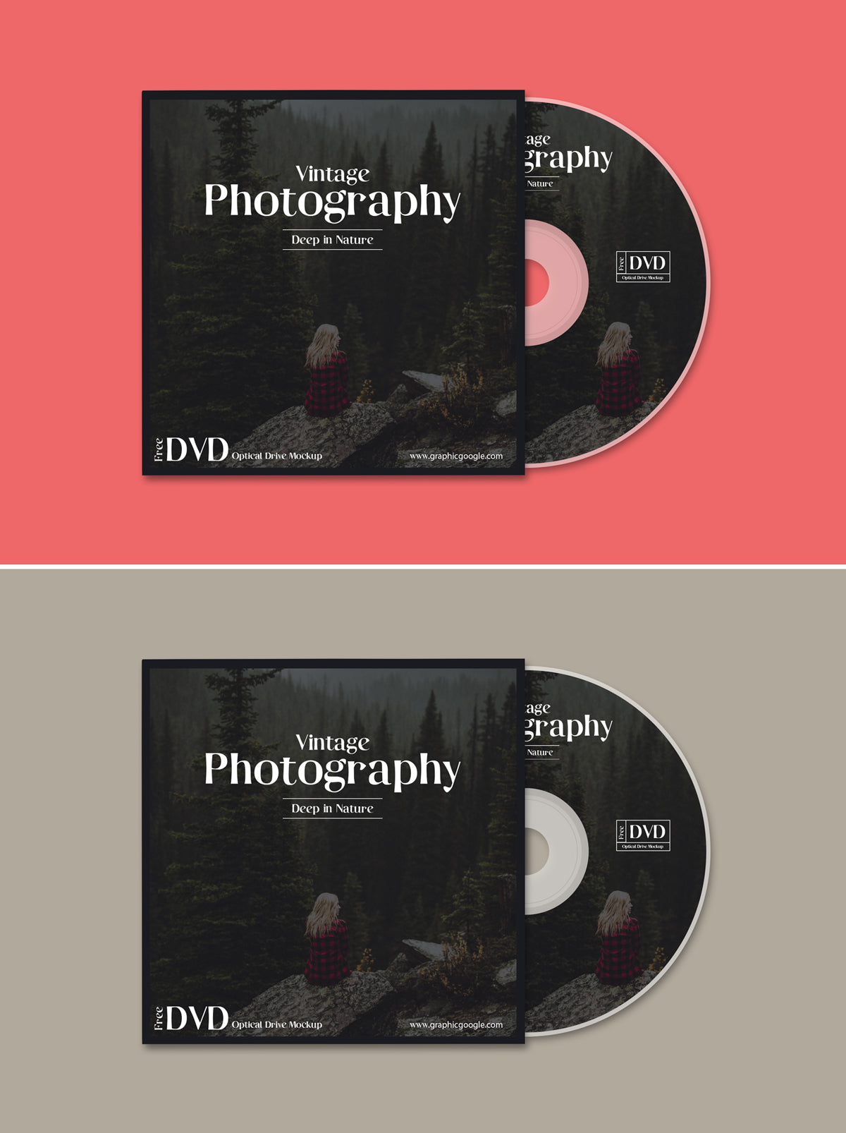 Free Dvd Disk Cover Mockup