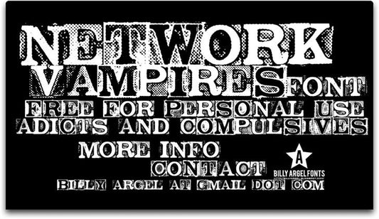Free NETWORK VAMPIRES Font