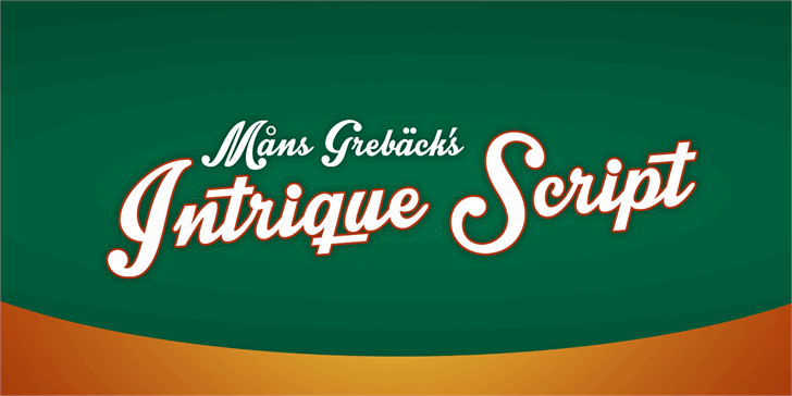 Free Intrique Script Font