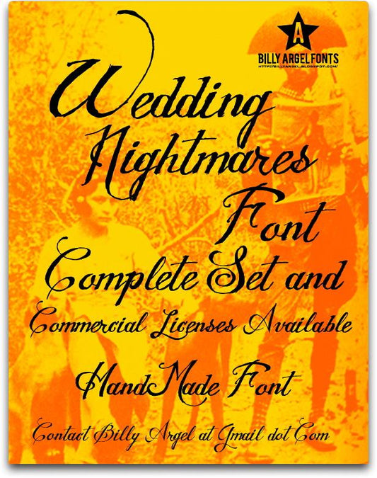 Free WEDDING NIGHTMARES Font