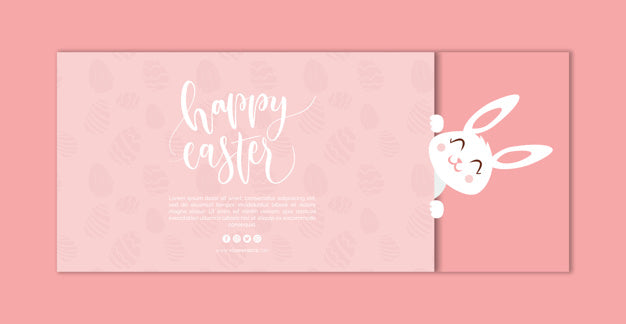 Free Easter Banner Mockup Psd