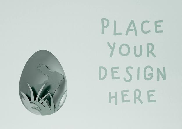 Free Easter Card Mockup Psd