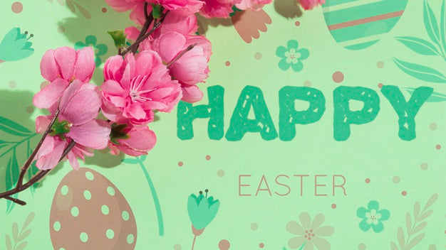 Free Easter Mockup With Copyspace For Text Or Logo Psd
