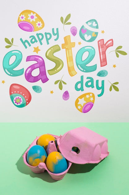 Free Easter Mockup With Copyspace For Text Or Logo Psd