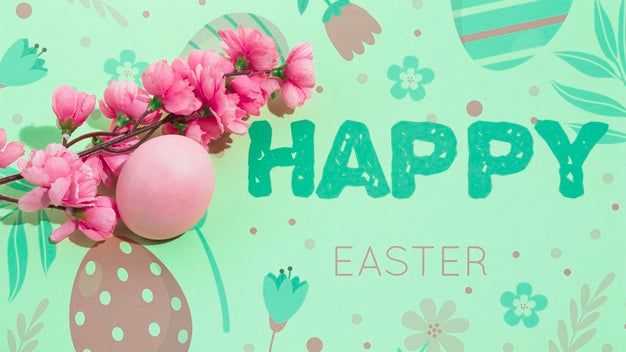Free Easter Mockup With Copyspace For Text Or Logo Psd