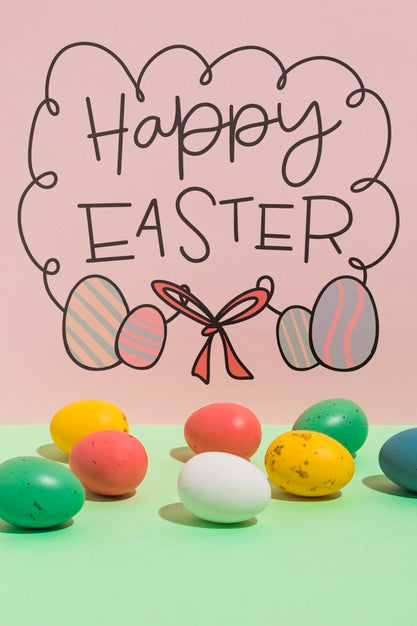 Free Easter Mockup With Copyspace For Text Or Logo Psd